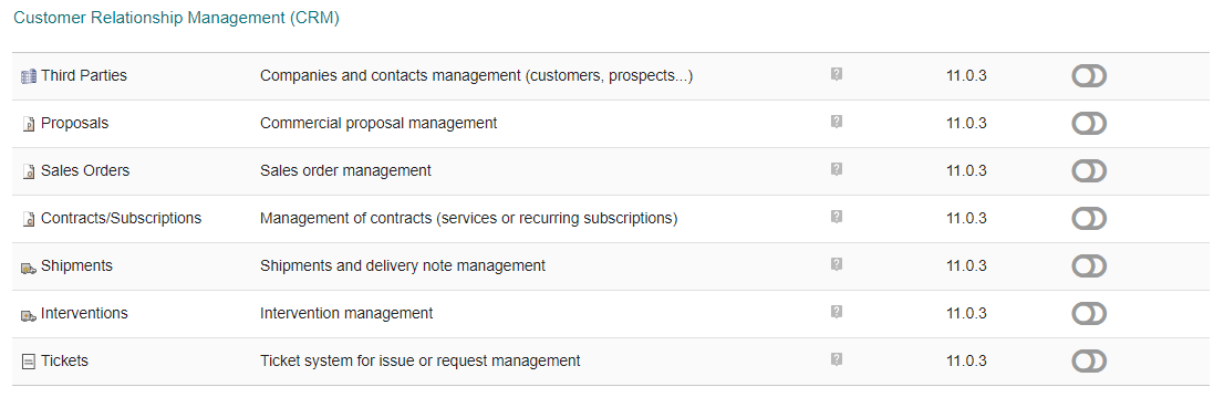 Dolibarr Database HR Module