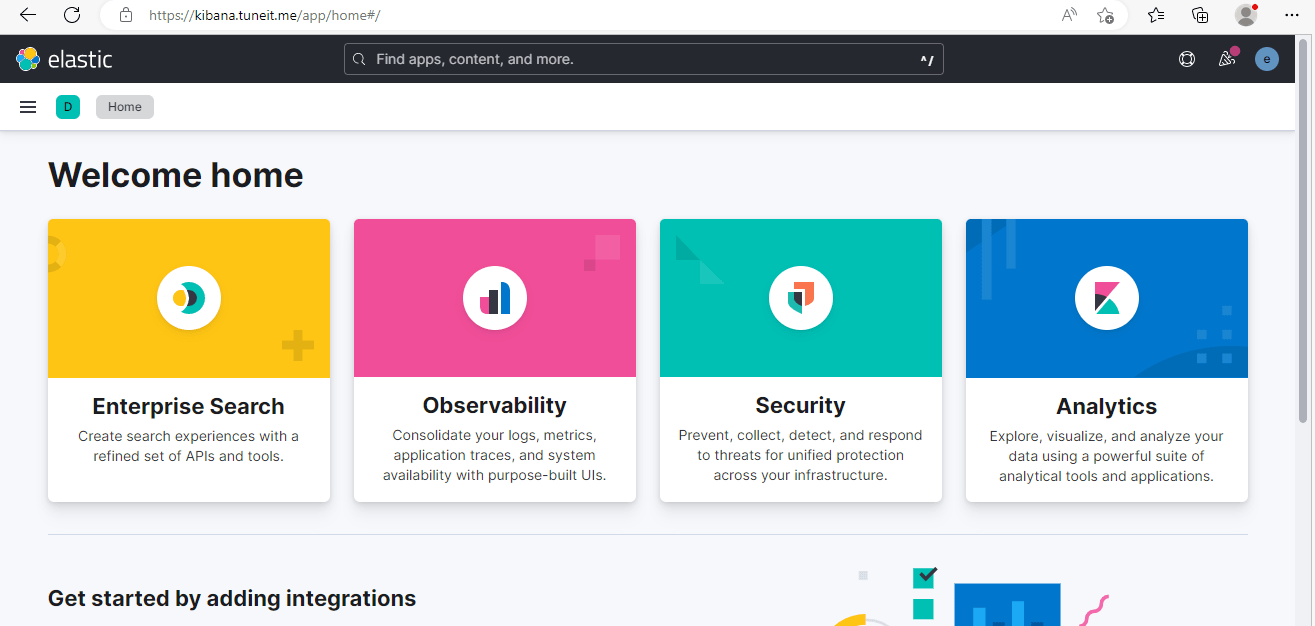 Kibana Getting Started with Integrations