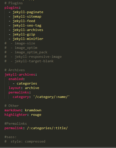 Config file other details